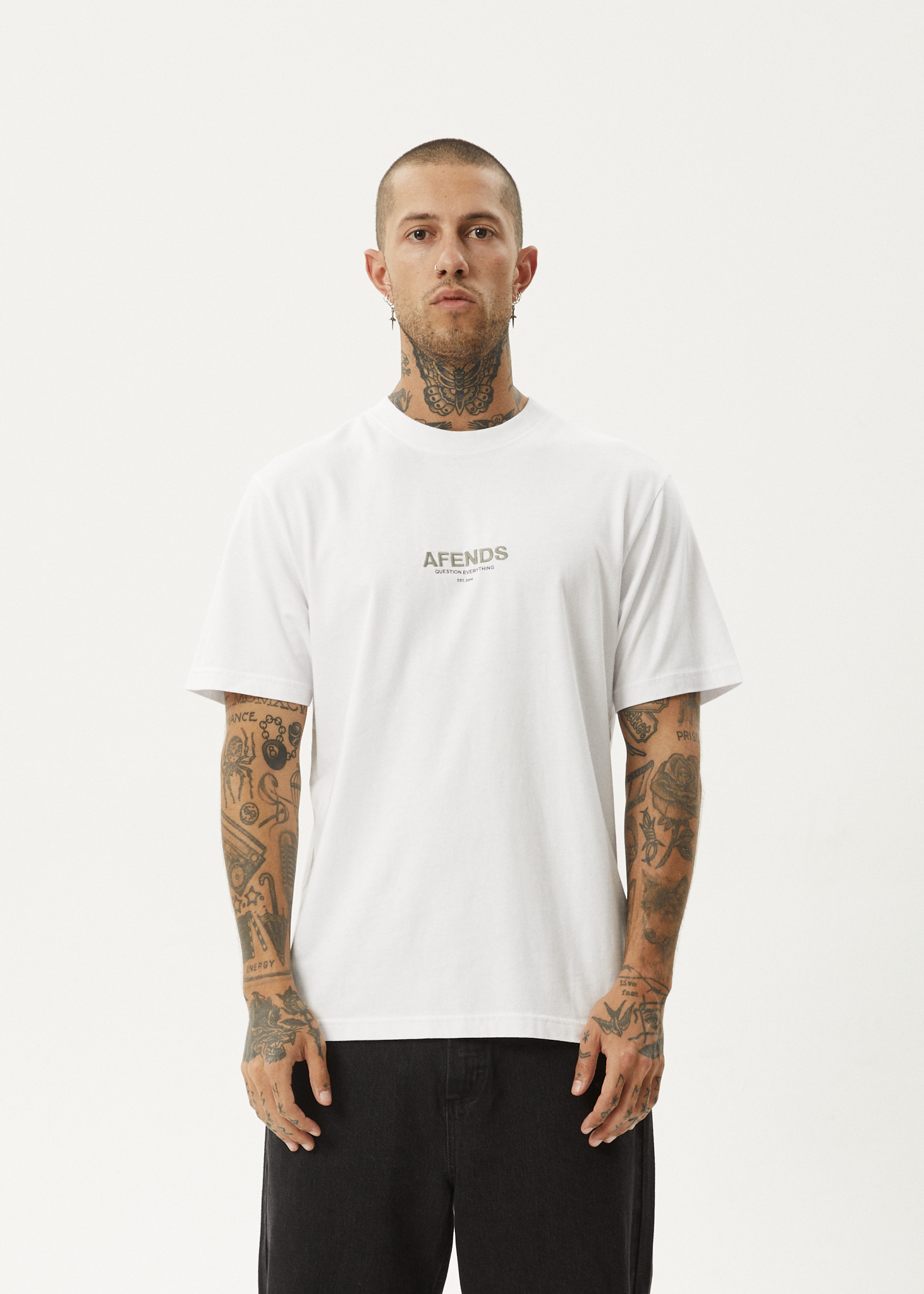 Afends Men's Vinyl Retro T-Shirt, Recycled Cotton Blend