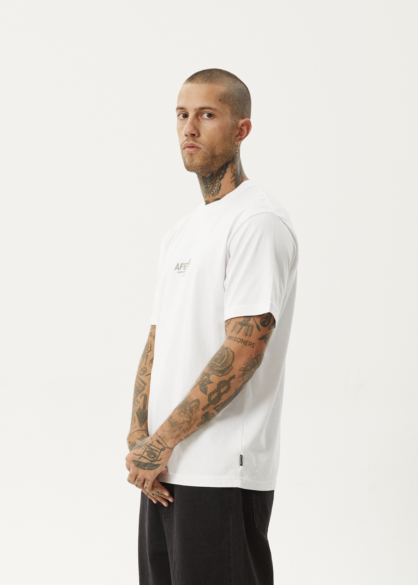 Afends Men's Vinyl Retro T-Shirt, Recycled Cotton Blend