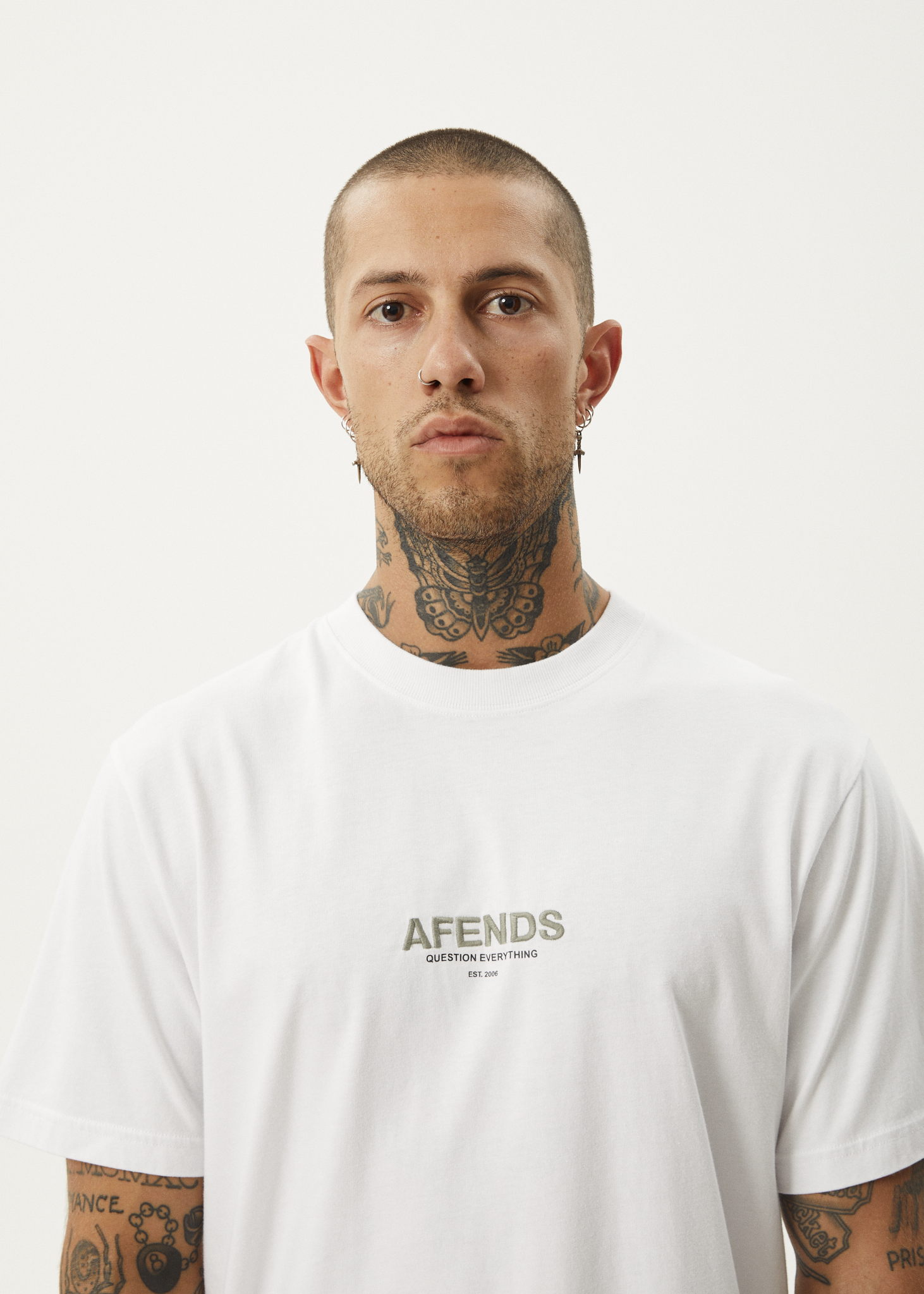 Afends Men's Vinyl Retro T-Shirt, Recycled Cotton Blend