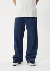 Afends Men's Pablo Baggy Jeans, Hemp Blend Denim