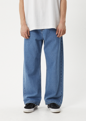 Afends Men's Pablo Baggy Jeans, Hemp Blend Denim