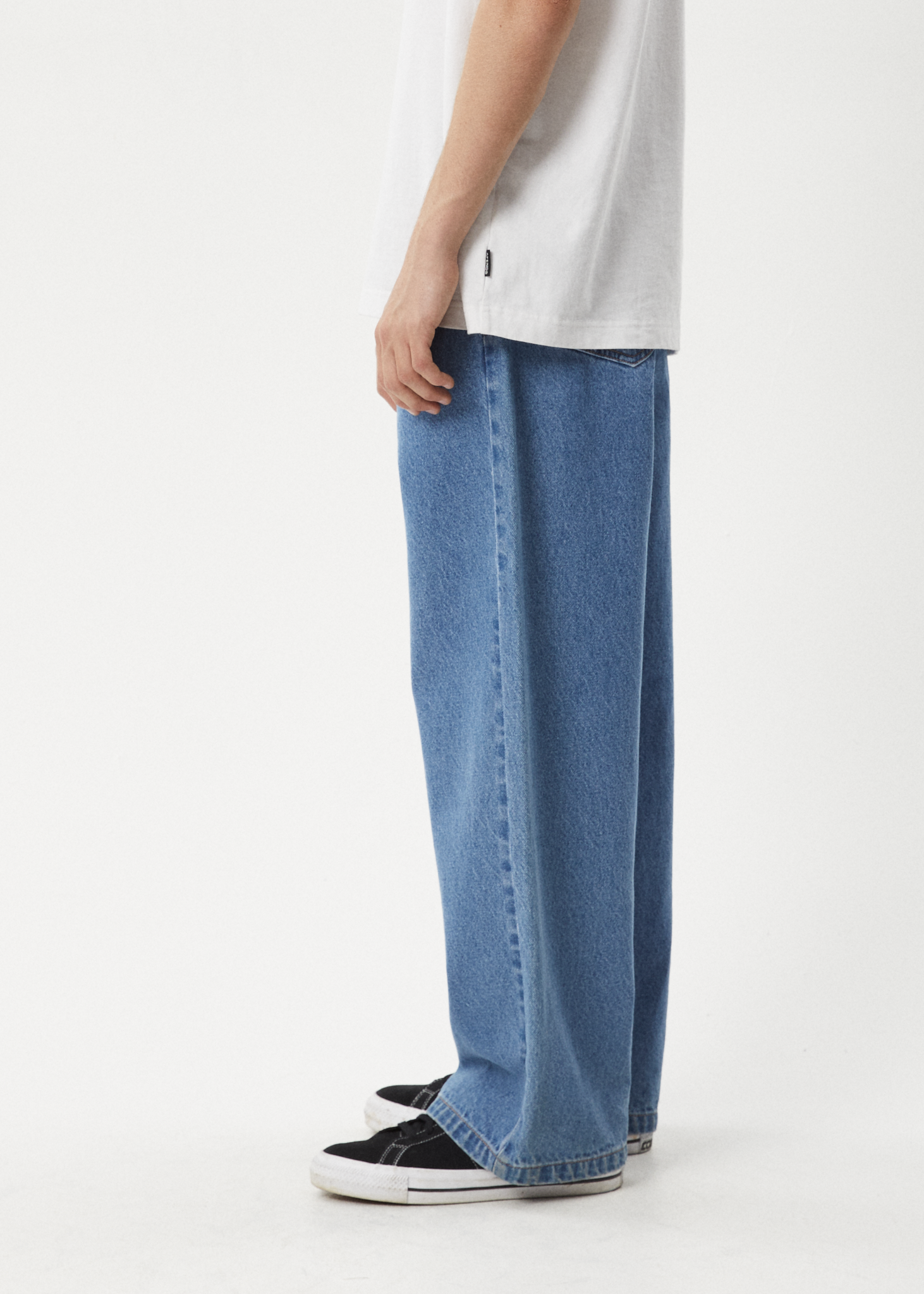 Afends Men's Pablo Baggy Jeans, Hemp Blend Denim