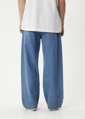 Afends Men's Pablo Baggy Jeans, Hemp Blend Denim