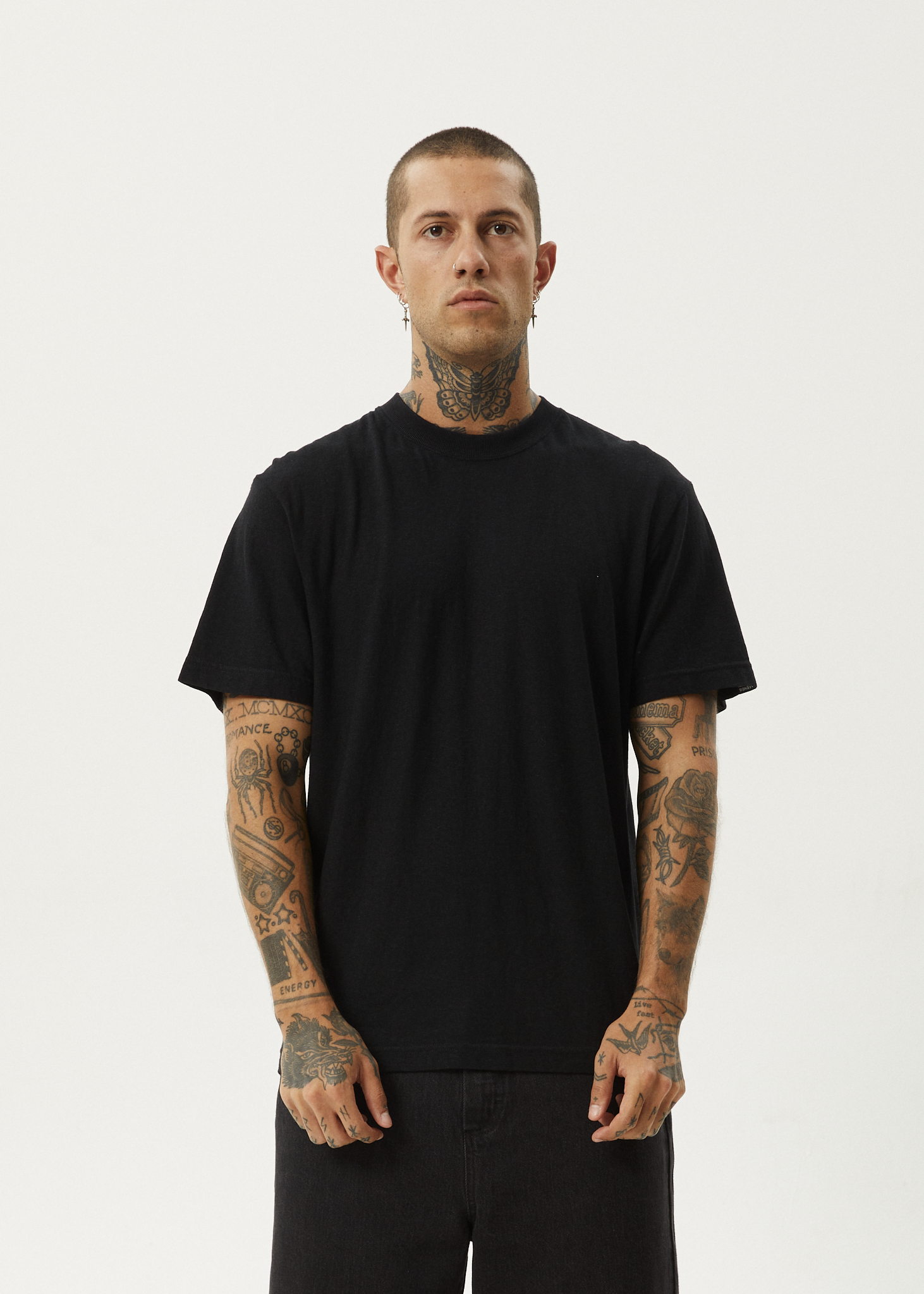 Afends Men's Classic Retro T-Shirt, Hemp Cotton Blend