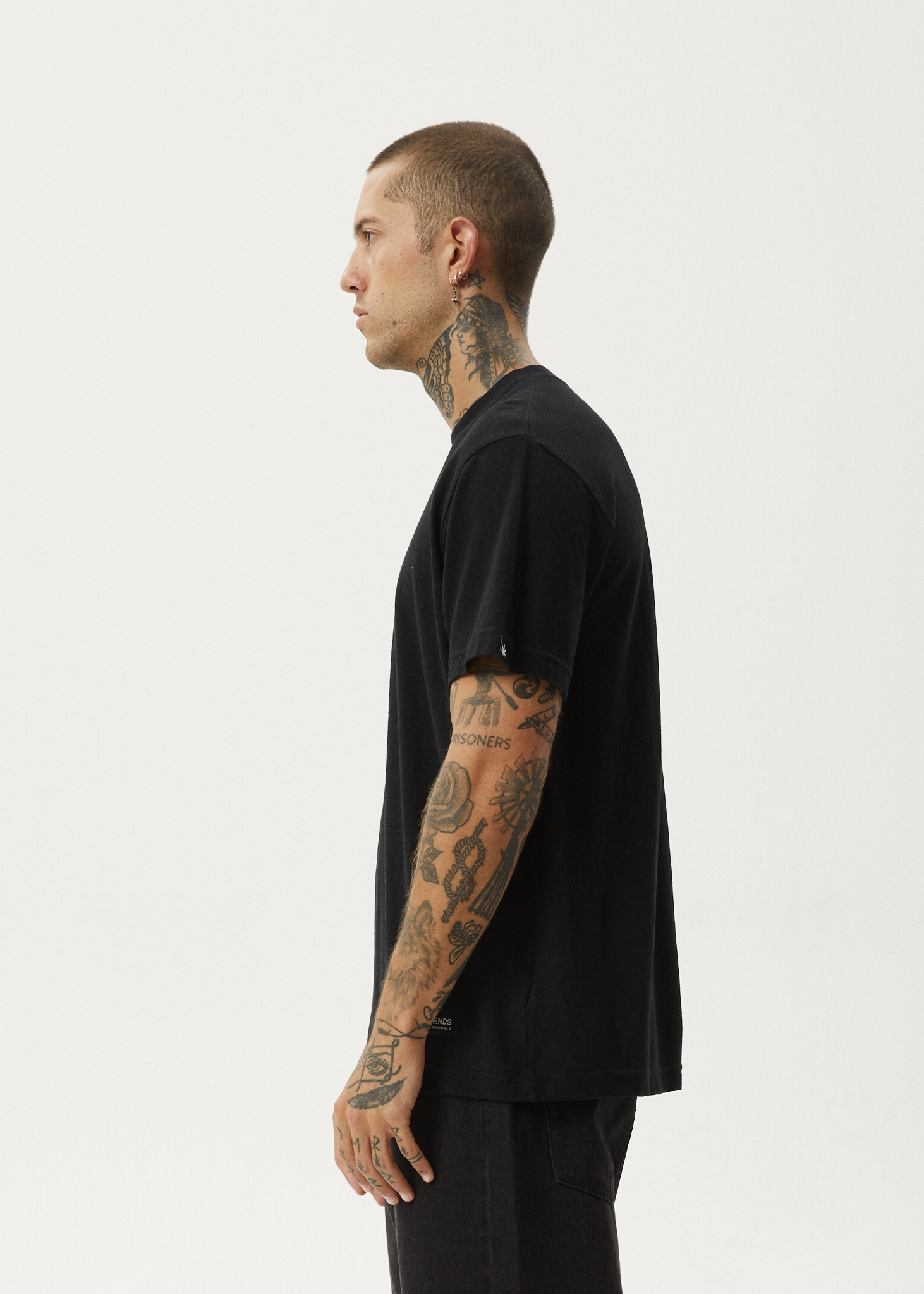 Afends Men's Classic Retro T-Shirt, Hemp Cotton Blend