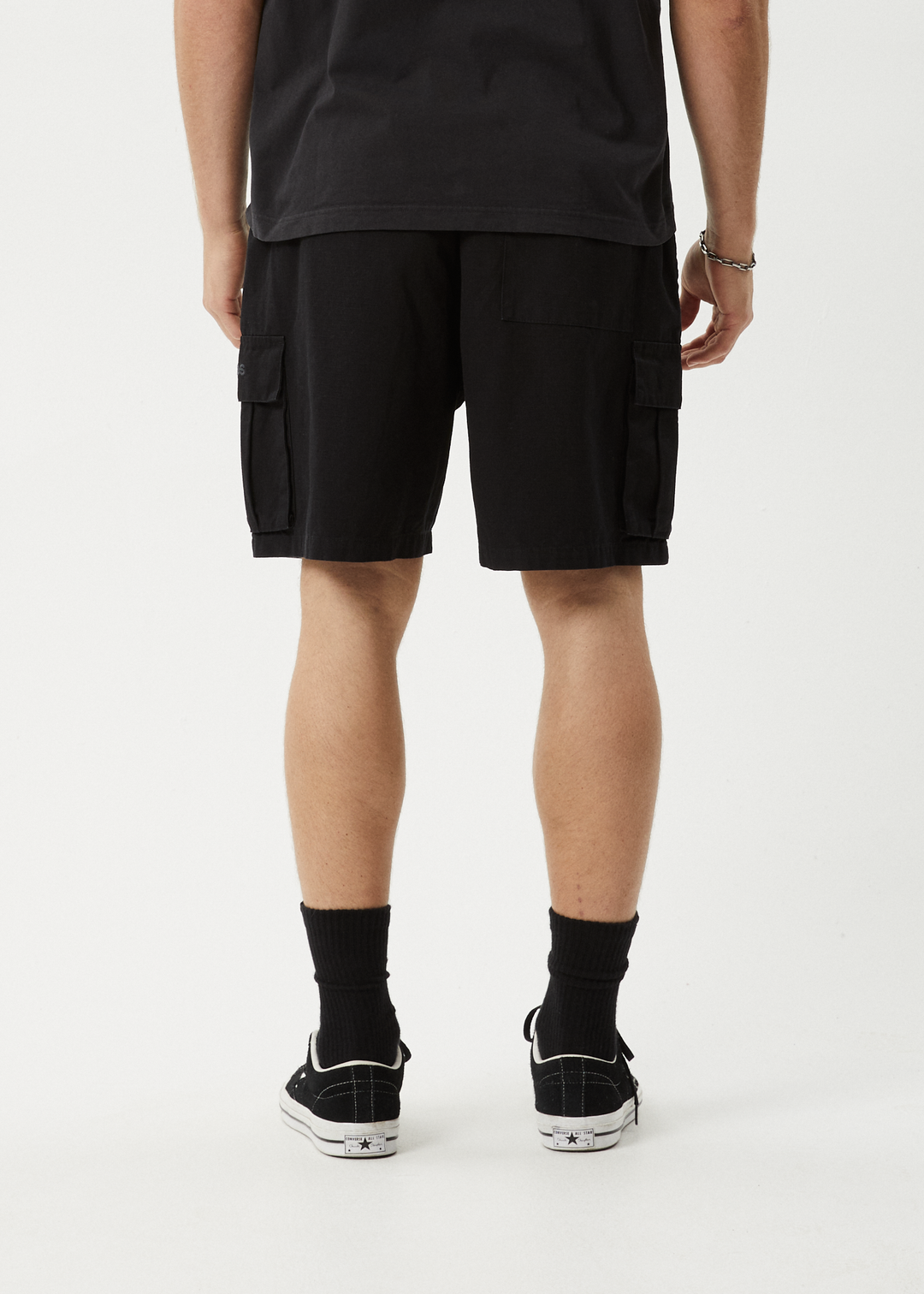 Afends Men's Ripped Out 98 Oversized Cargo Shorts, Organic Cotton