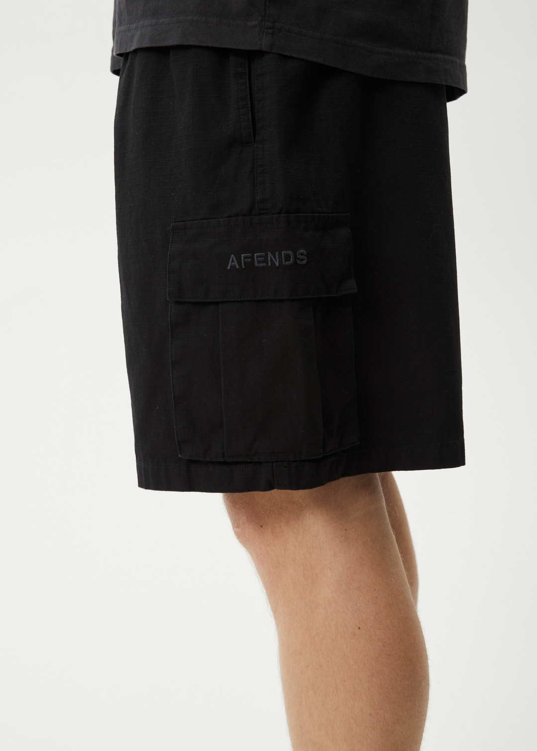 Afends Men's Ripped Out 98 Oversized Cargo Shorts, Organic Cotton