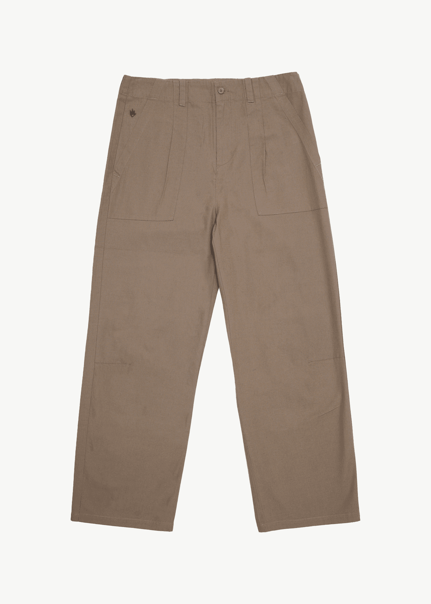 Afends Men's Glider Pleated Wide Leg Trousers, Recycled Cotton Blend