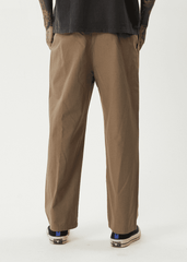 Afends Men's Glider Pleated Wide Leg Trousers, Recycled Cotton Blend