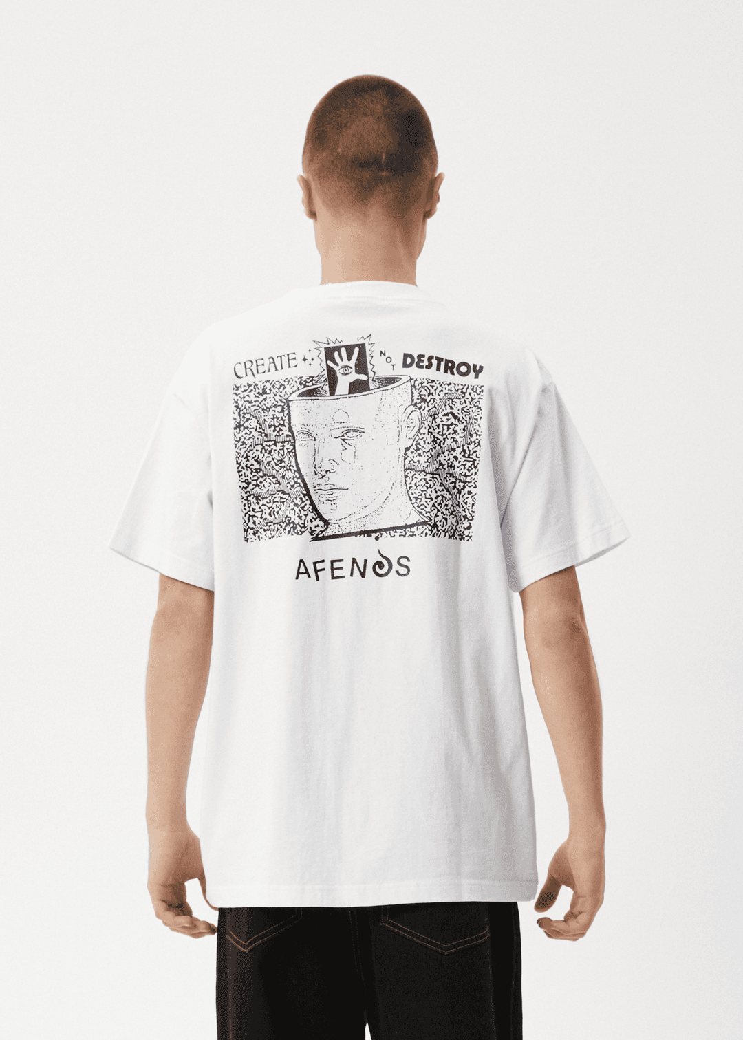 Afends Men's Mind Over Boxy T-Shirt, 240gsm Recycled Cotton Blend