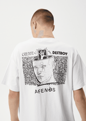 Afends Men's Mind Over Boxy T-Shirt, 240gsm Recycled Cotton Blend