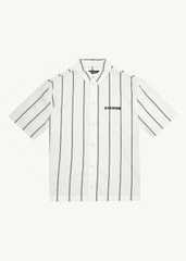 Afends Men's Fineline Short Sleeve Shirt, Organic Cotton Twill