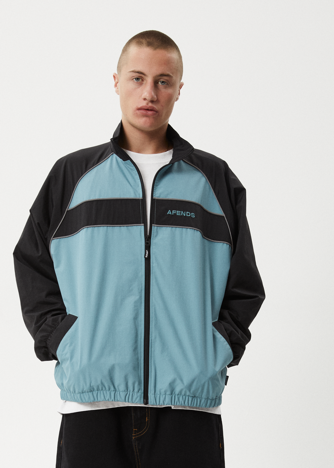 Afends Unisex Spicy Sports Spray Jacket, Recycled Nylon