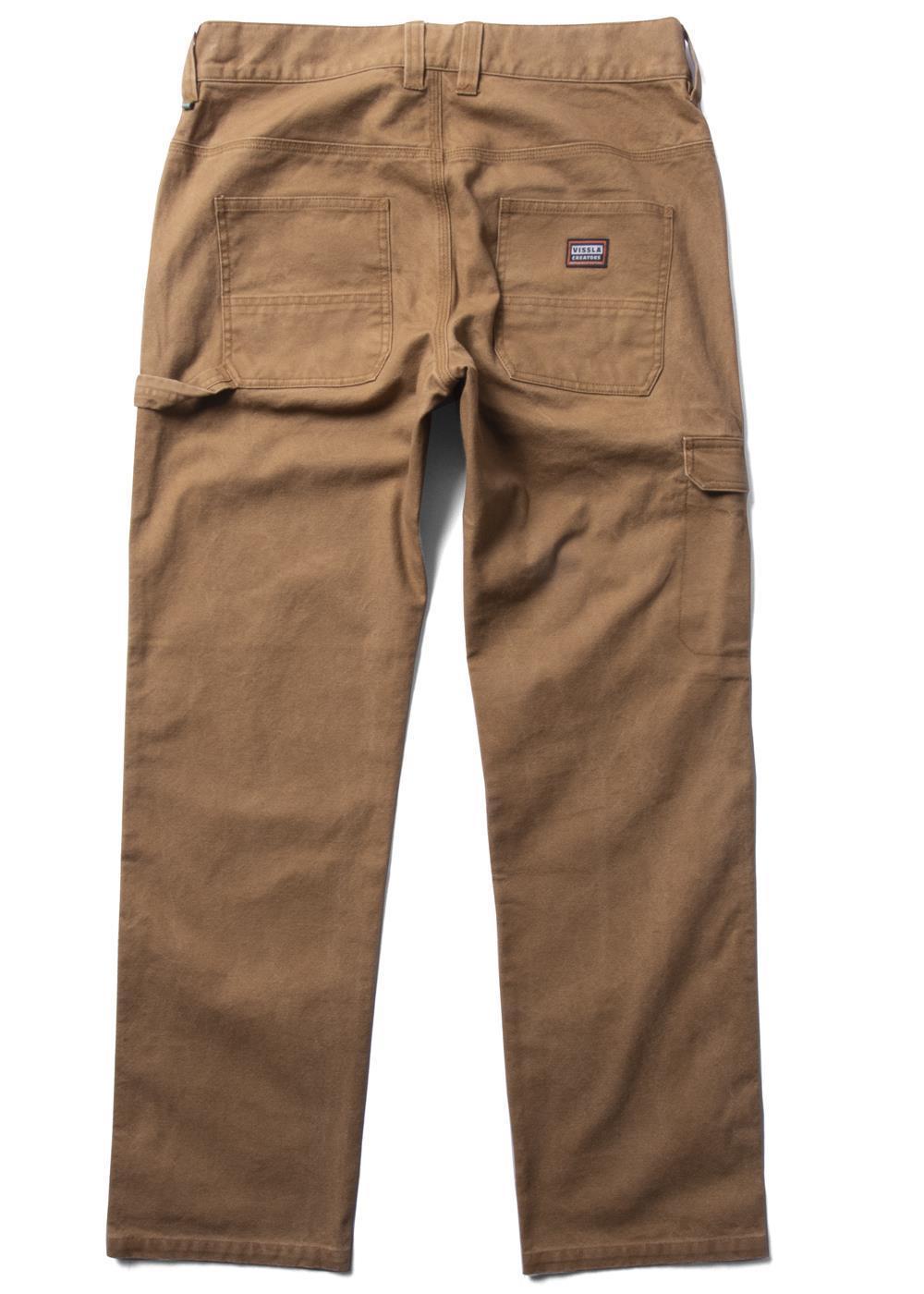 Vissla Men's Creators Grit Canvas Work Trousers, 10.6 oz Cotton