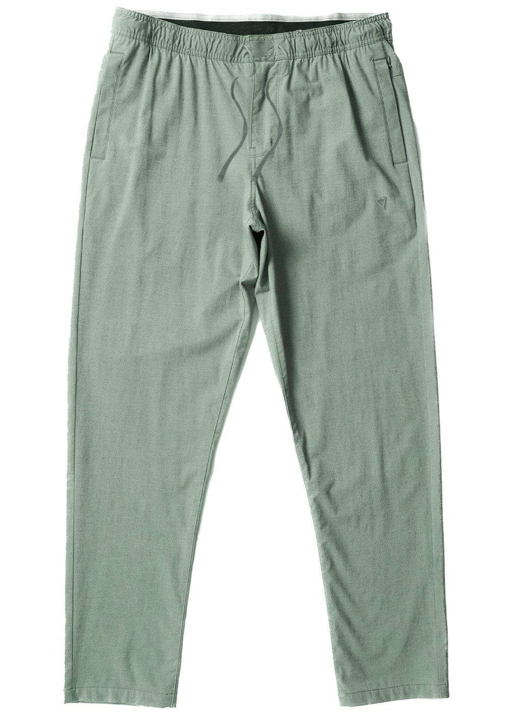 Vissla Men's Natural Dye Elastic Trousers, Linen and Organic Cotton