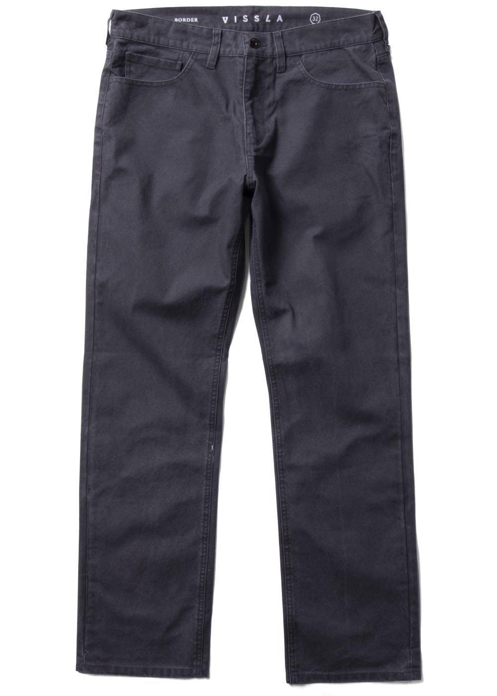 Vissla Men's Border Canvas 5 Pocket Trousers, 10.6 oz Cotton