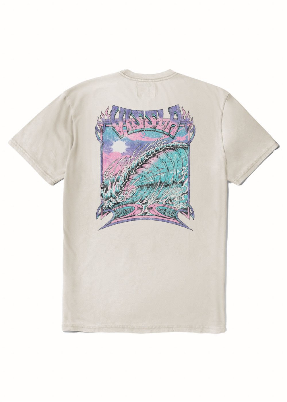 Vissla Men's Drain Pipes T-Shirt, Cosmic Wash Cotton Blend
