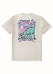 Vissla Men's Drain Pipes T-Shirt, Cosmic Wash Cotton Blend