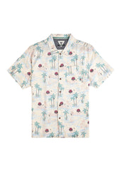 Vissla Men's Tropical Short Sleeve Shirt, Tencel and Linen