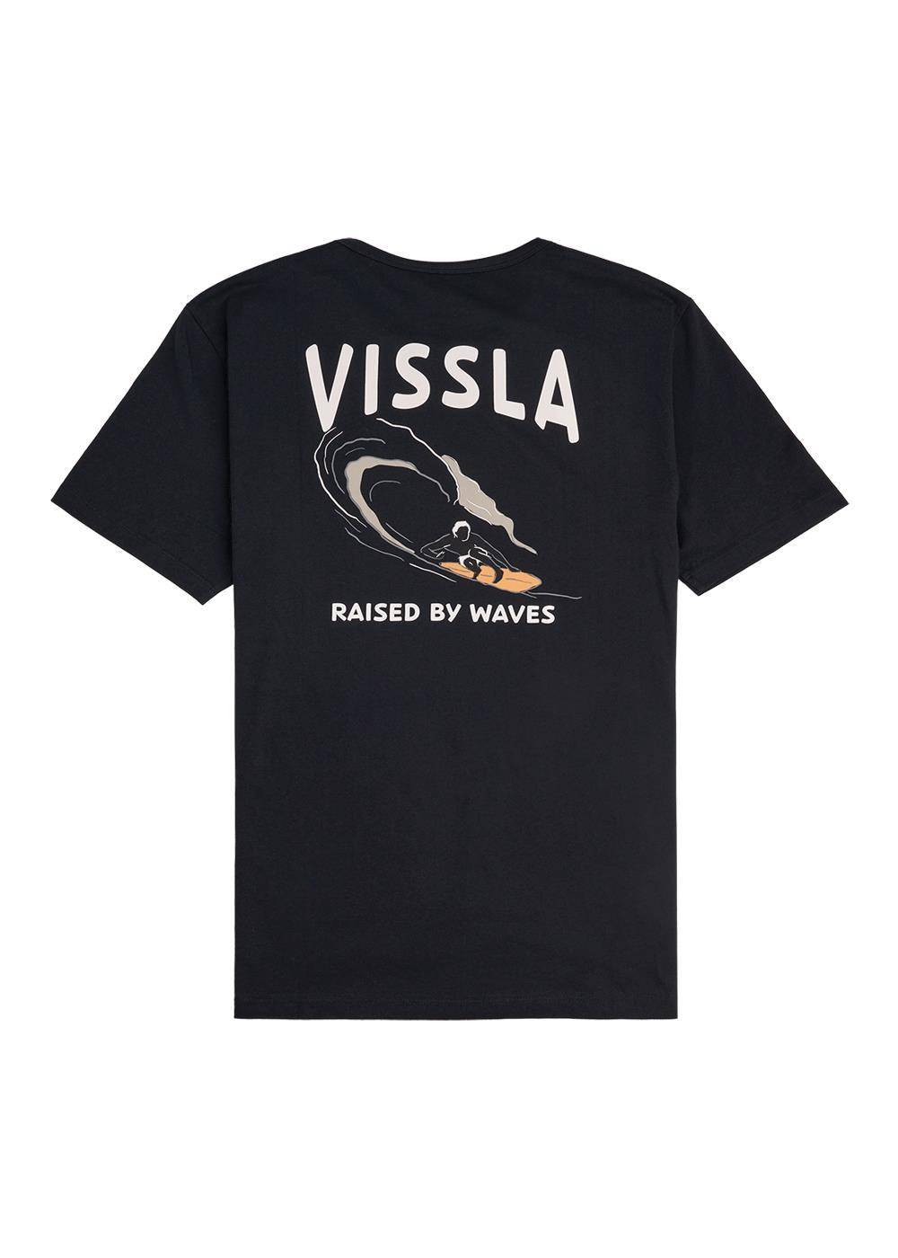 Vissla Men's Raised By Waves Short Sleeve T-Shirt, Organic Cotton