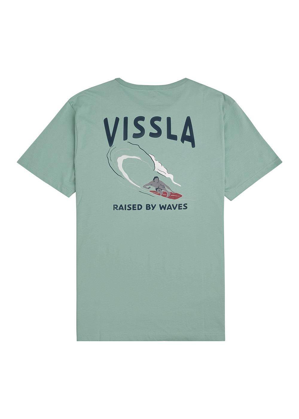Vissla Men's Raised By Waves Short Sleeve T-Shirt, Organic Cotton