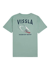 Vissla Men's Raised By Waves Short Sleeve T-Shirt, Organic Cotton