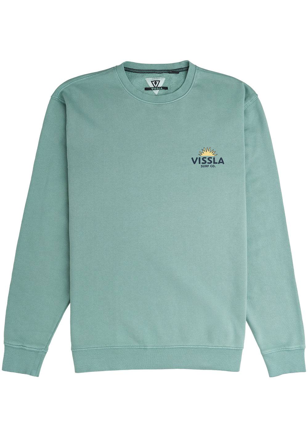 Vissla Men's Raised By Waves Crew Sweatshirt, Organic Cotton
