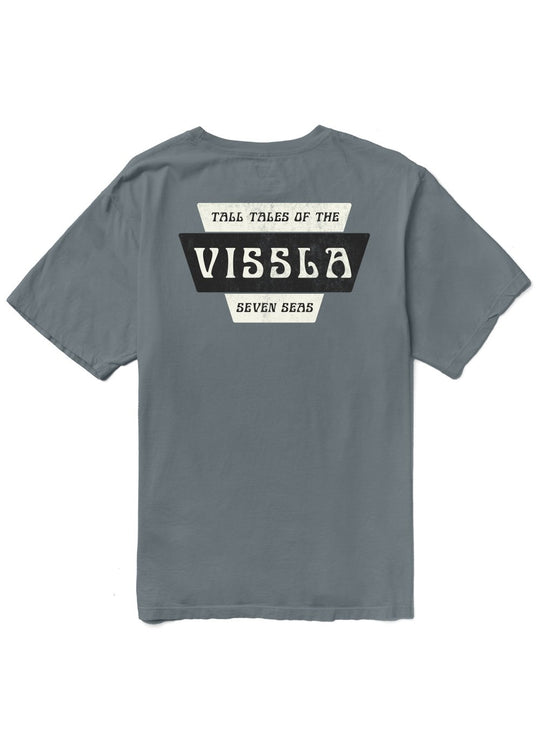 Vissla Men's Stacks Pocket T-Shirt, Organic Cotton