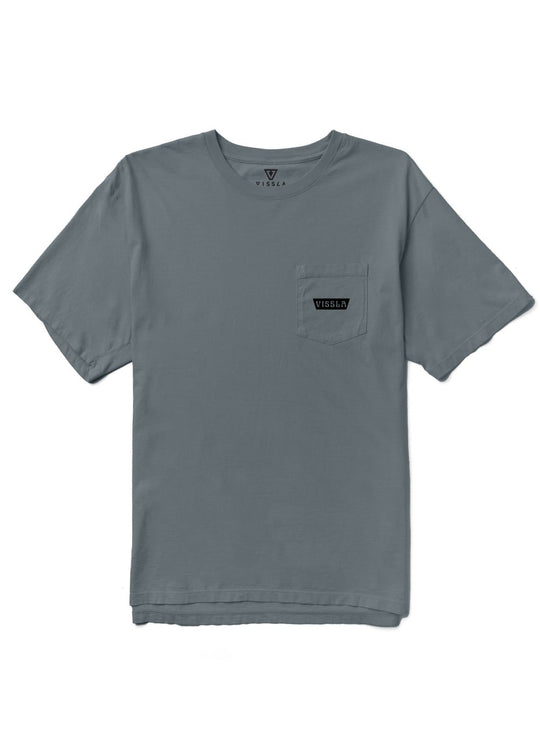 Vissla Men's Stacks Pocket T-Shirt, Organic Cotton