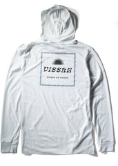 Vissla Men's Box Comp Lite Hooded Long Sleeve T-Shirt, Recycled Blend