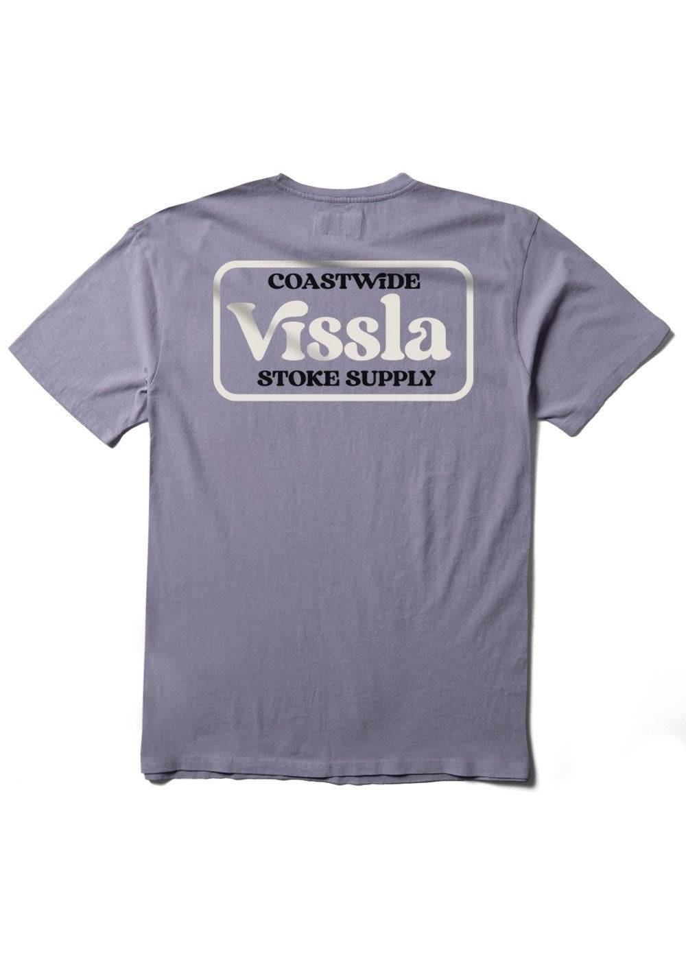 Vissla Men's Coastwide Pocket T-Shirt, Pigment Dyed Cotton