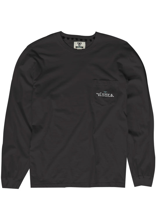 Vissla Men's West Winds Long Sleeve Pocket T-Shirt, 100% Cotton