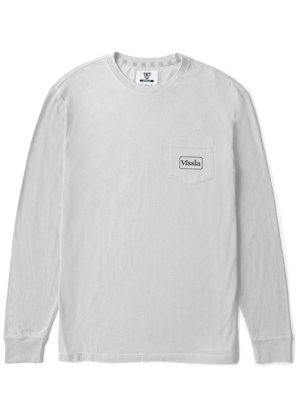 Vissla Men's Coastwide Long Sleeve Pocket T-Shirt, Cotton