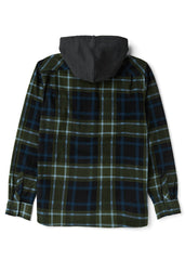 Vissla Men's Eco-Zy Hooded Shirt Jacket, Recycled Polyester Fleece