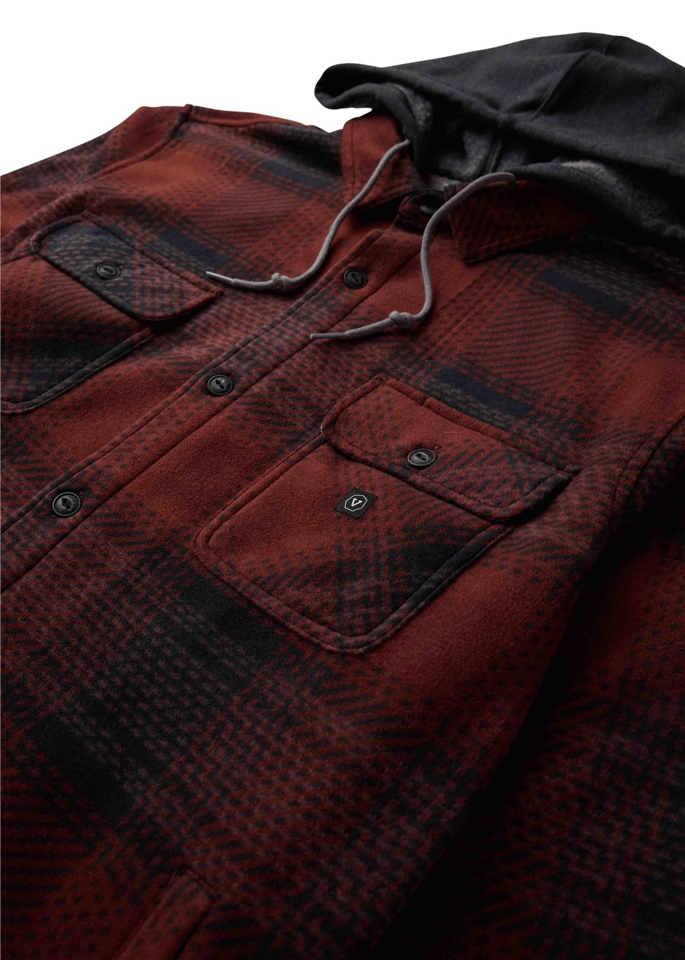 Vissla Men's Eco-Zy Hooded Shirt Jacket, Recycled Polyester Fleece