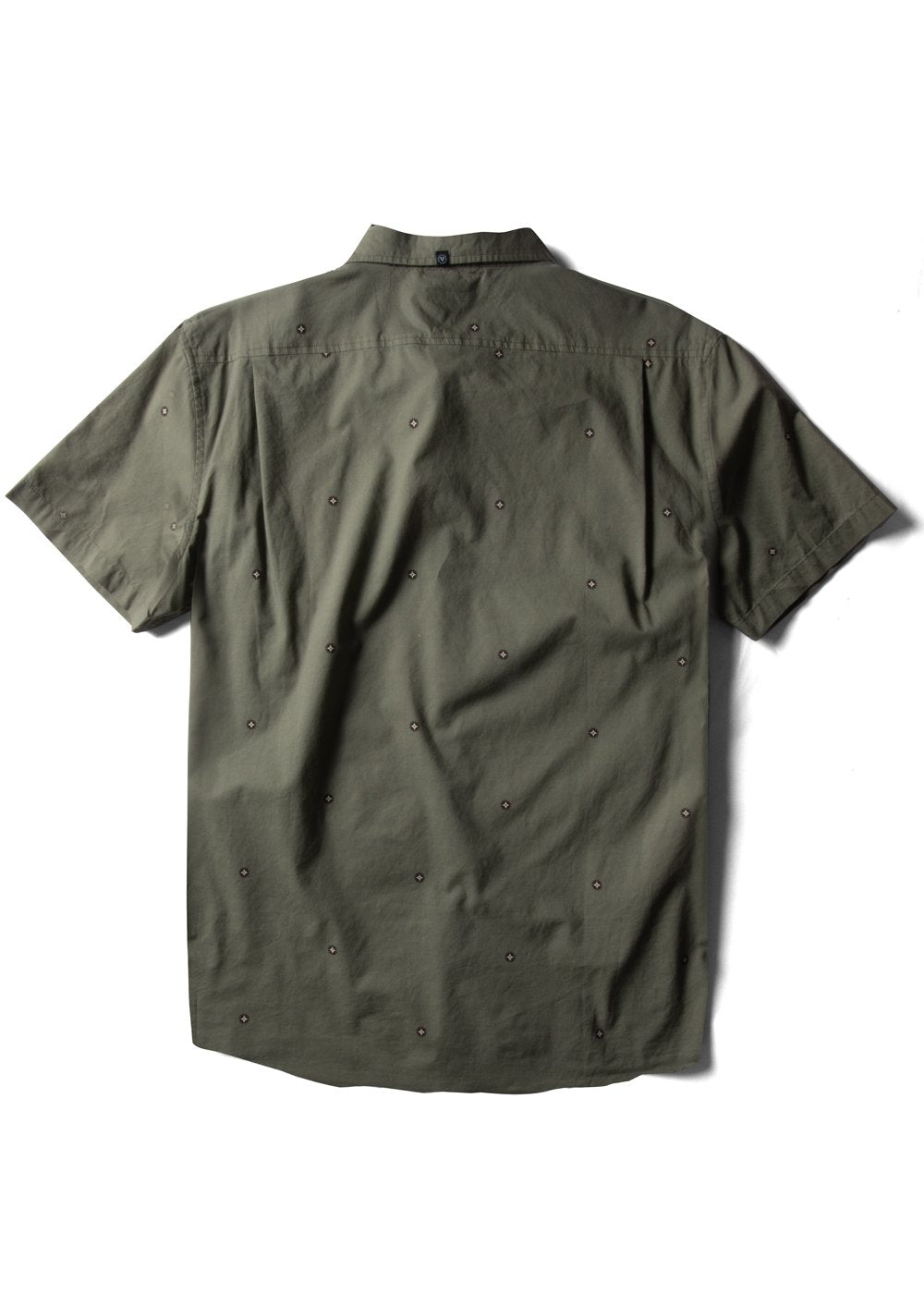 Vissla Men's Sundial Short Sleeve Shirt, Yarn-Dyed Organic Cotton