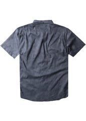 Vissla Men's Center Line Short Sleeve Shirt, Cotton Recycled Blend