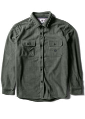 Vissla Men's Eco-Zy Polar Flannel Shirt, Recycled Polyester