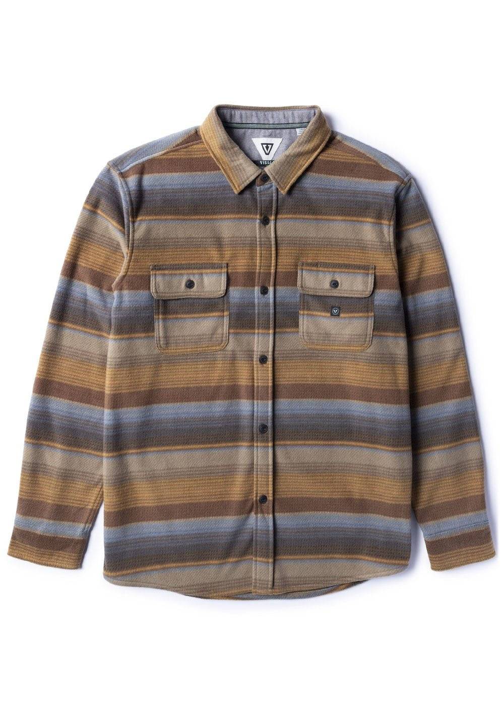 Vissla Men's Eco-Zy Polar Flannel Shirt, Recycled Polyester
