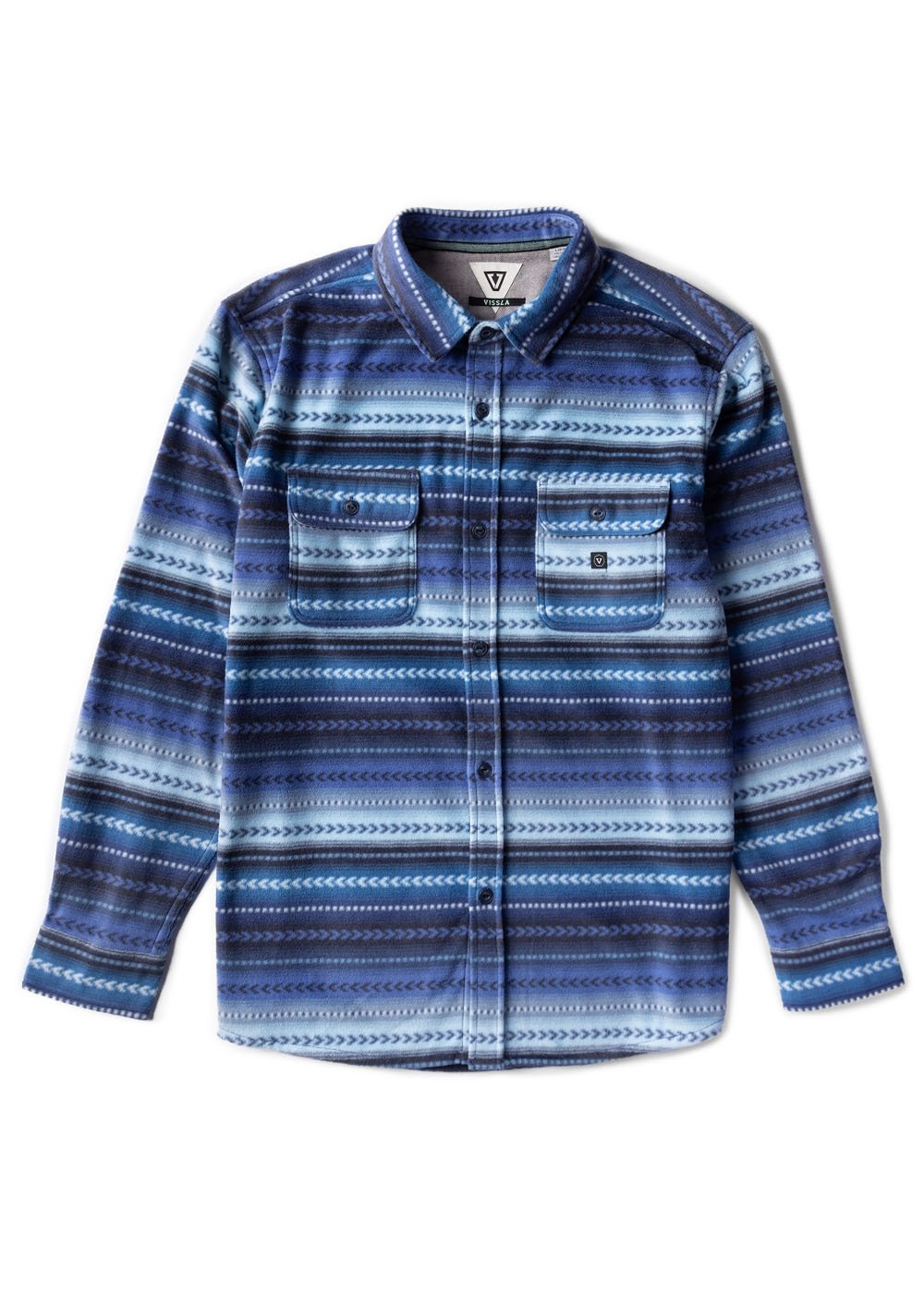 Vissla Men's Eco-Zy Polar Flannel Shirt, Recycled Polyester