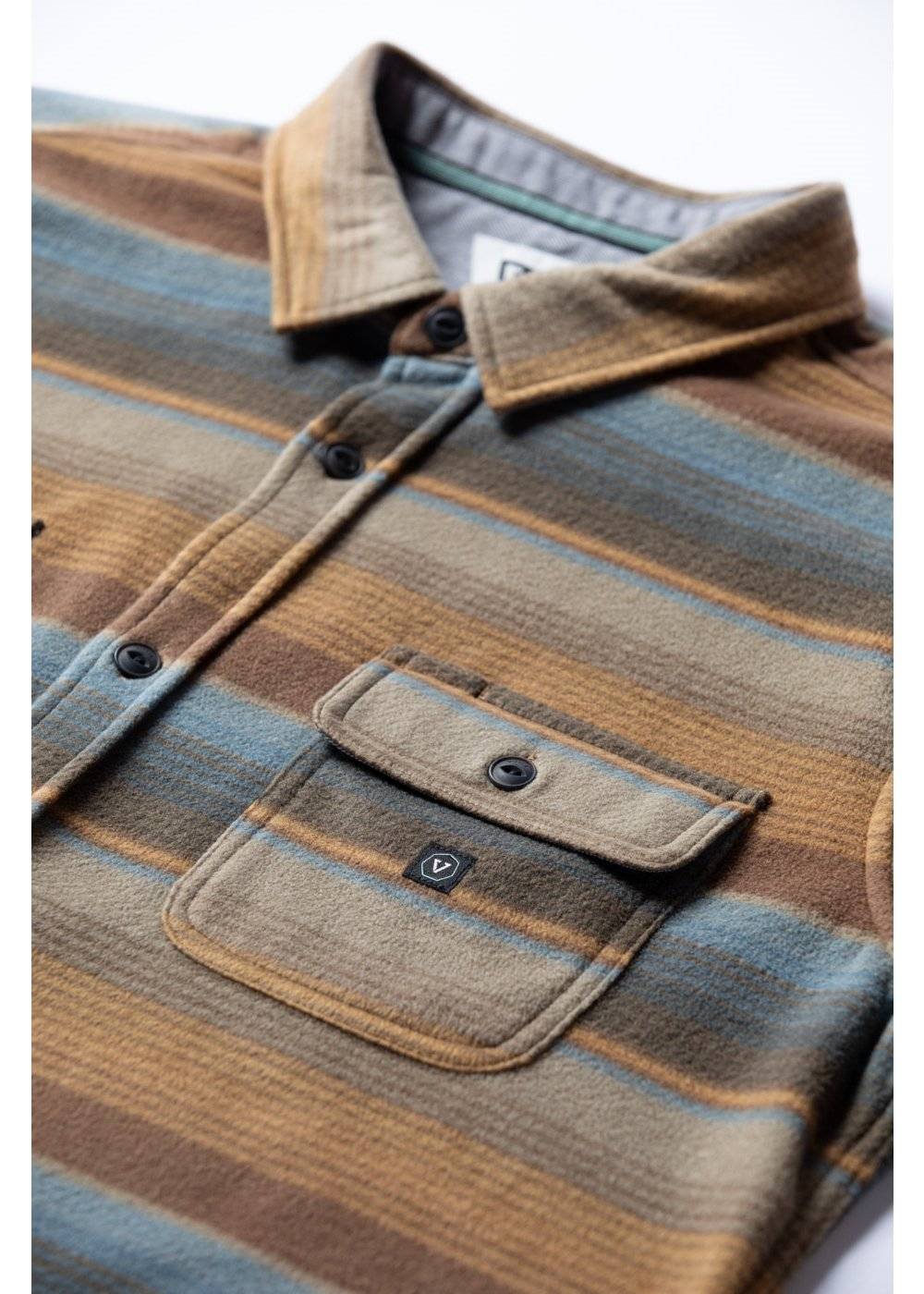 Vissla Men's Eco-Zy Polar Flannel Shirt, Recycled Polyester