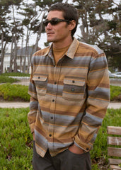 Vissla Men's Eco-Zy Polar Flannel Shirt, Recycled Polyester