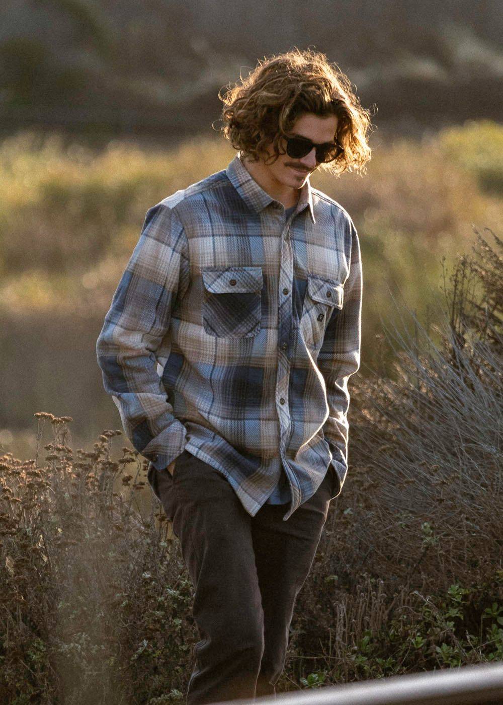 Vissla Men's Eco-Zy Polar Flannel Shirt, Recycled Polyester