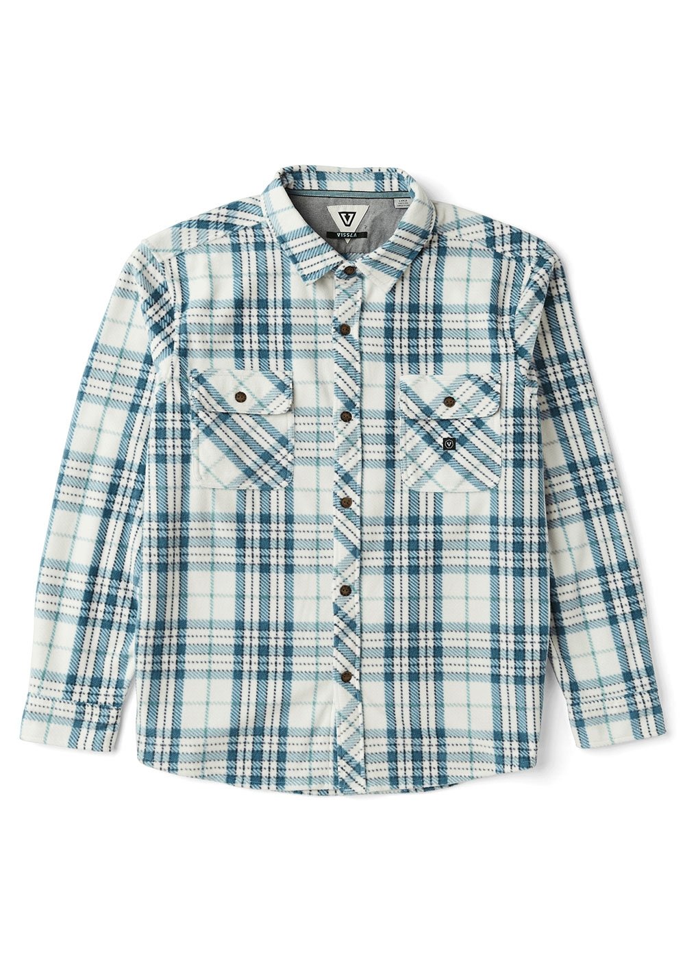 Vissla Men's Eco-Zy Polar Flannel Shirt, Recycled Polyester