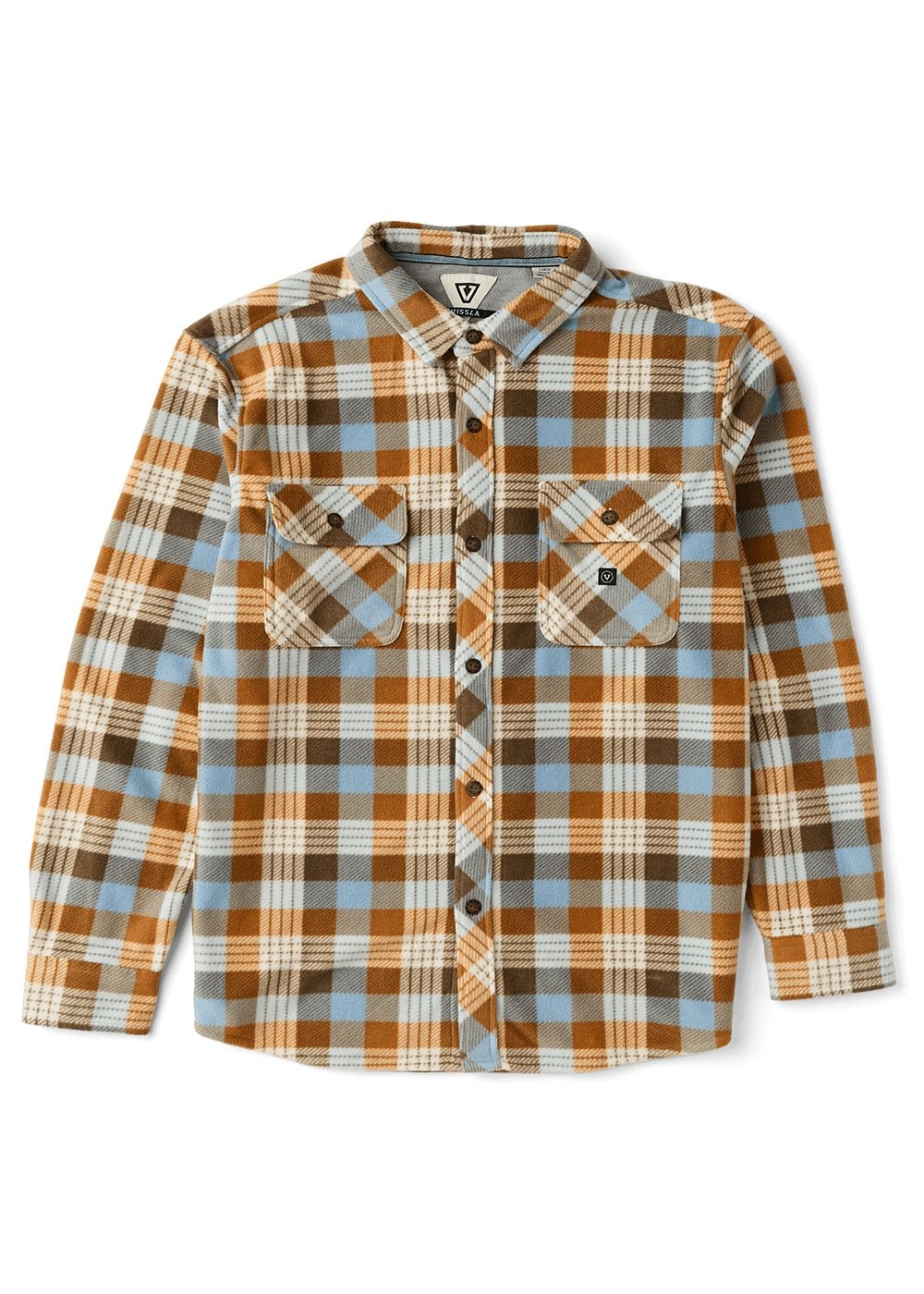 Vissla Men's Eco-Zy Polar Flannel Shirt, Recycled Polyester