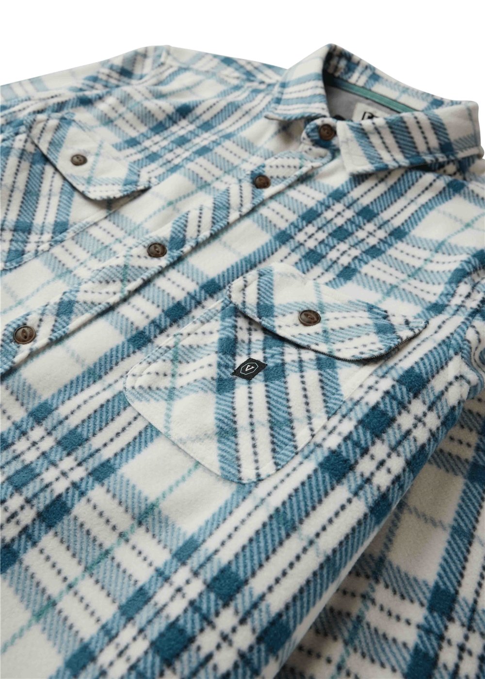 Vissla Men's Eco-Zy Polar Flannel Shirt, Recycled Polyester