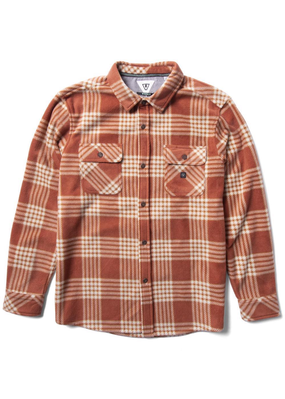 Vissla Men's Eco-Zy Polar Flannel Shirt, Recycled Polyester