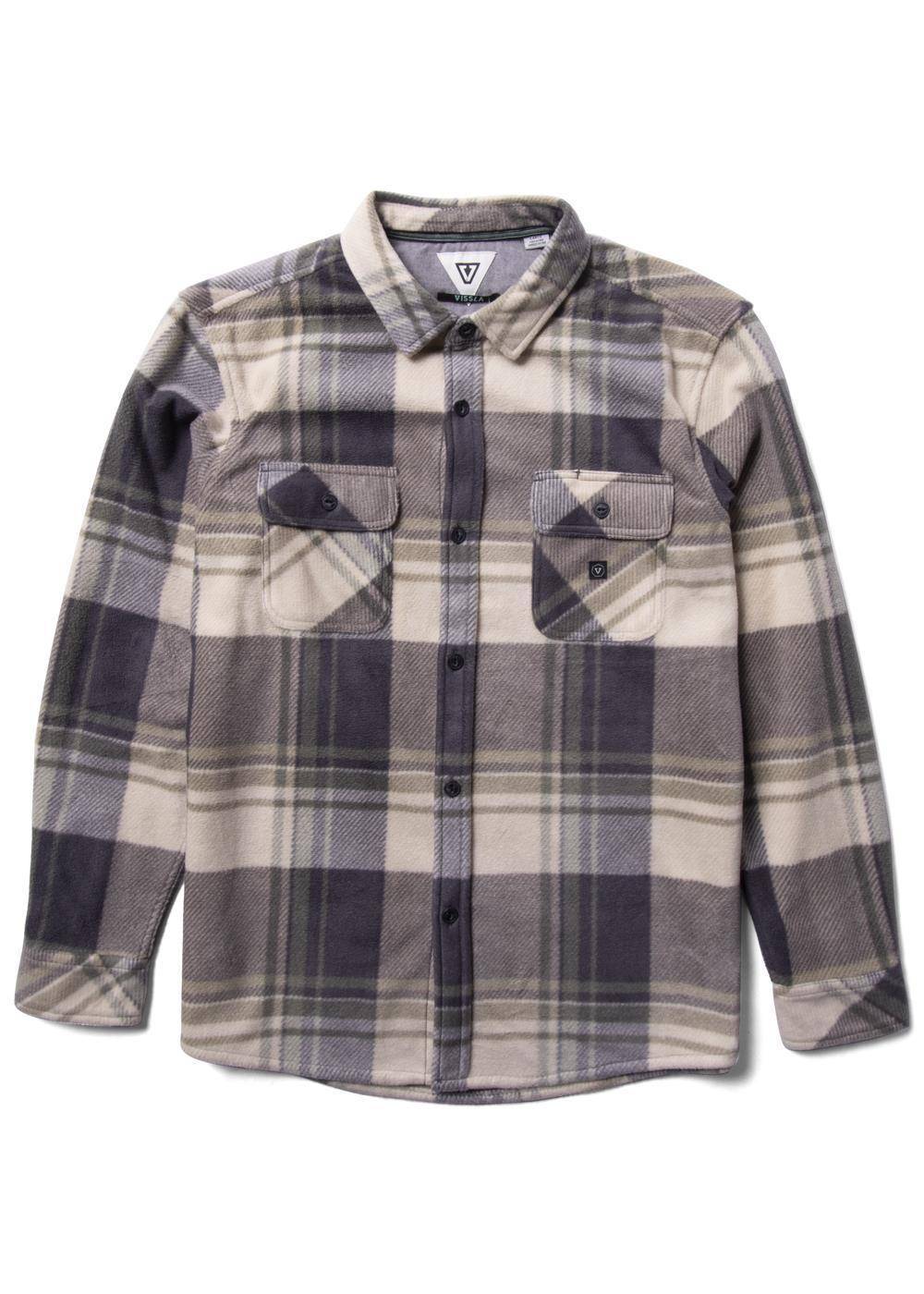 Vissla Men's Eco-Zy Polar Flannel Shirt, Recycled Polyester