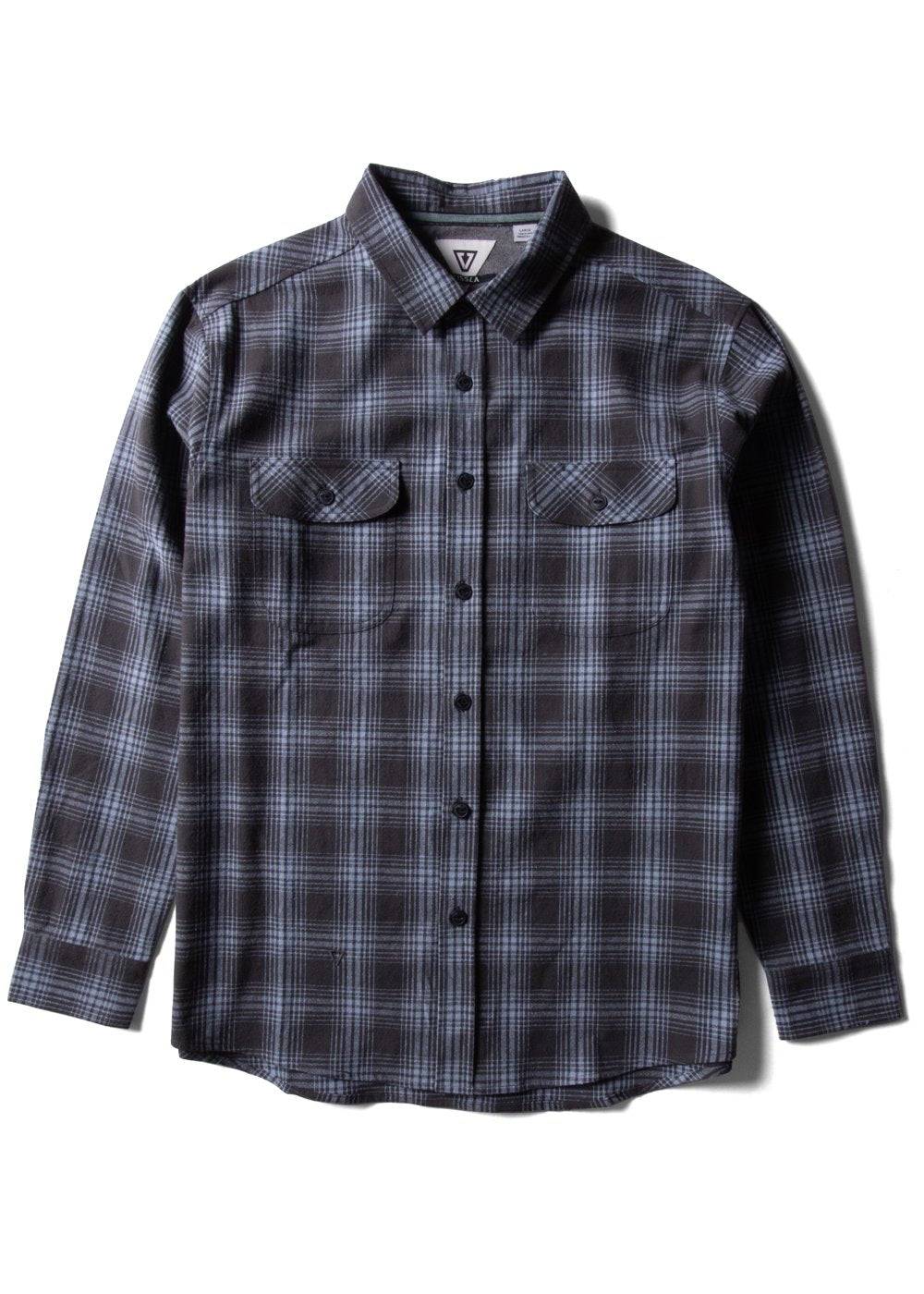 Vissla Men's Central Coast Flannel Shirt, Organic Cotton Plaid