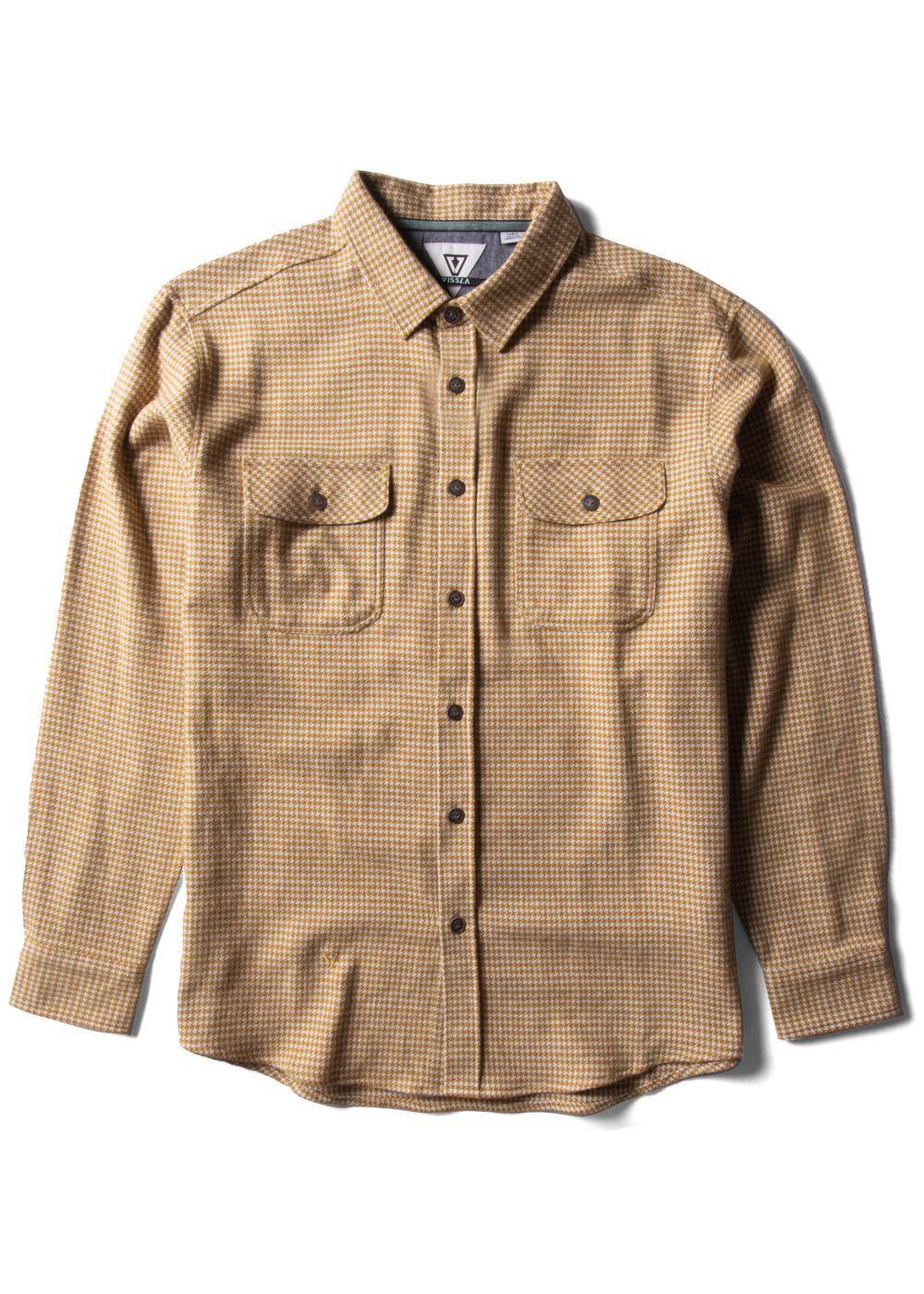 Vissla Men's Central Coast Flannel Shirt, Organic Cotton Plaid